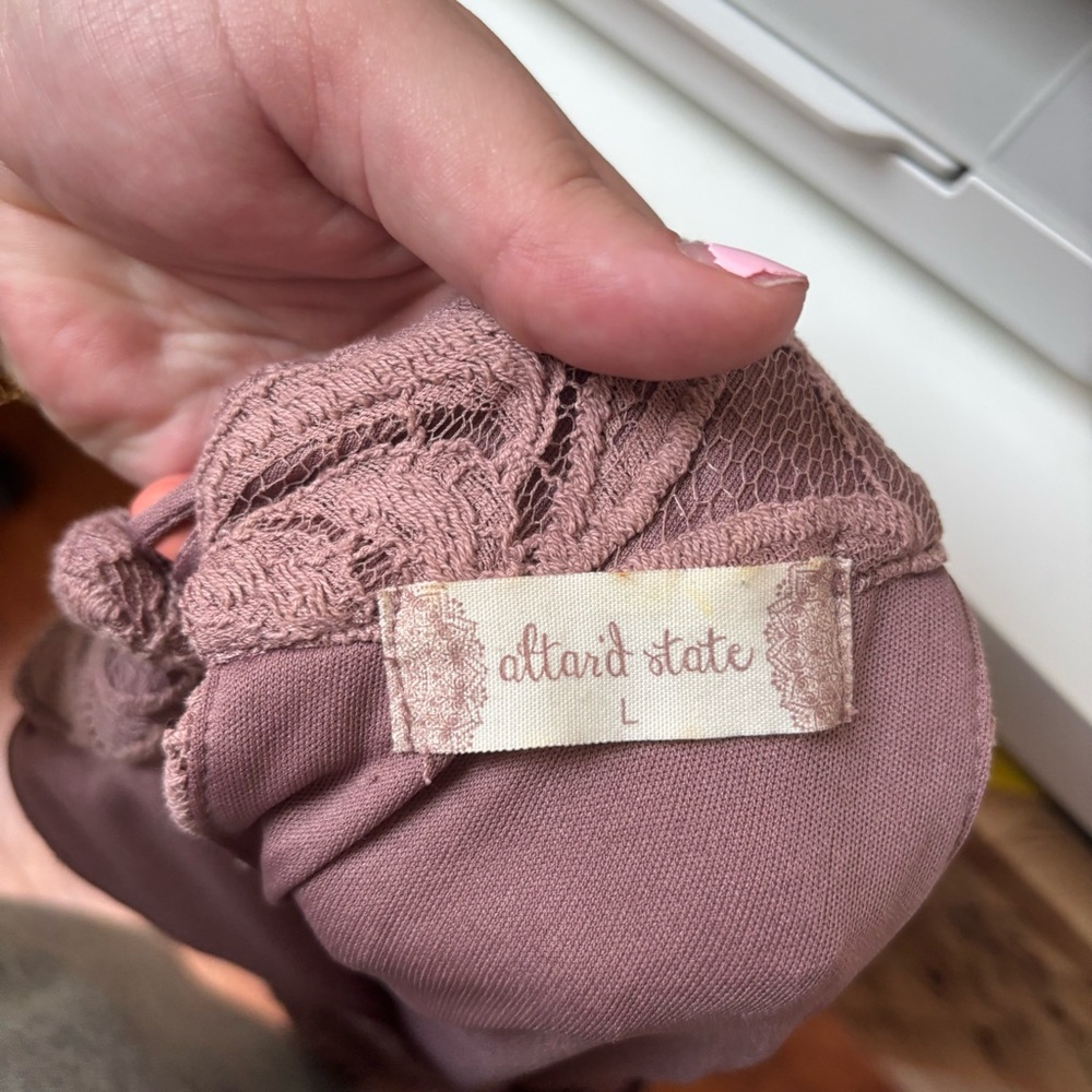 Altar'd State Mauve Lace Dress - Picture 5 of 5